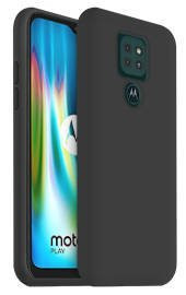 Силиконови гърбове Силиконови гърбове за Motorola Силиконов гръб ТПУ МАТ ултра тънък за Motorola Moto G9 Play / Motorola Moto E7 Plus черен
